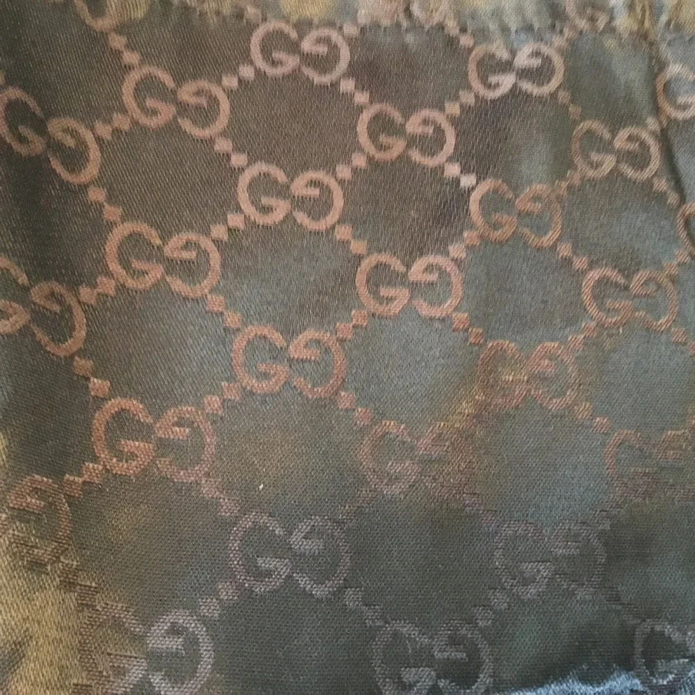Gucci Pair of Brown Monogrammed Drawstring Shoe Bags